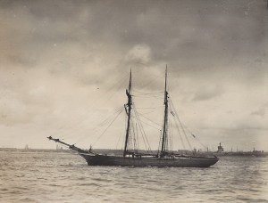 'Queen of the West' of Milford, built 1849 by Vivien at Salcombe, about 105 tons registered, this vessel draws 13 feet aft when fully loaded